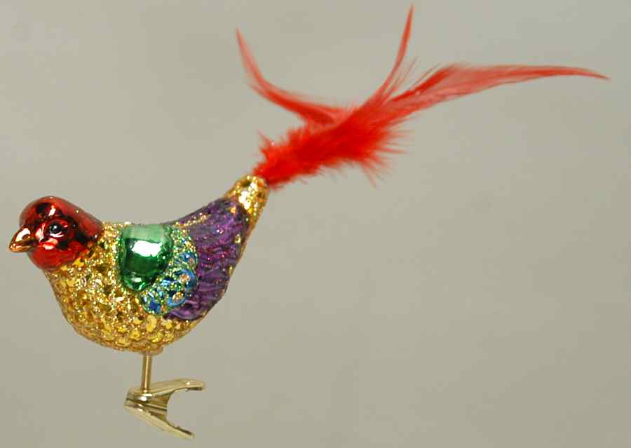 Birds - Clip-On Fantasy Bird - No Box by Old World Christmas (Newer)-1