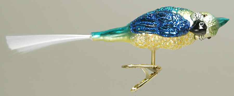 Birds - Clip-On Parrot - No Box by Old World Christmas (Newer)-1