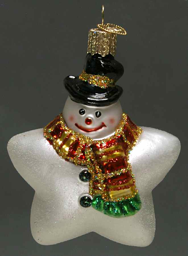Snowmen Star Snowman - No Box by Old World Christmas (Newer)-1