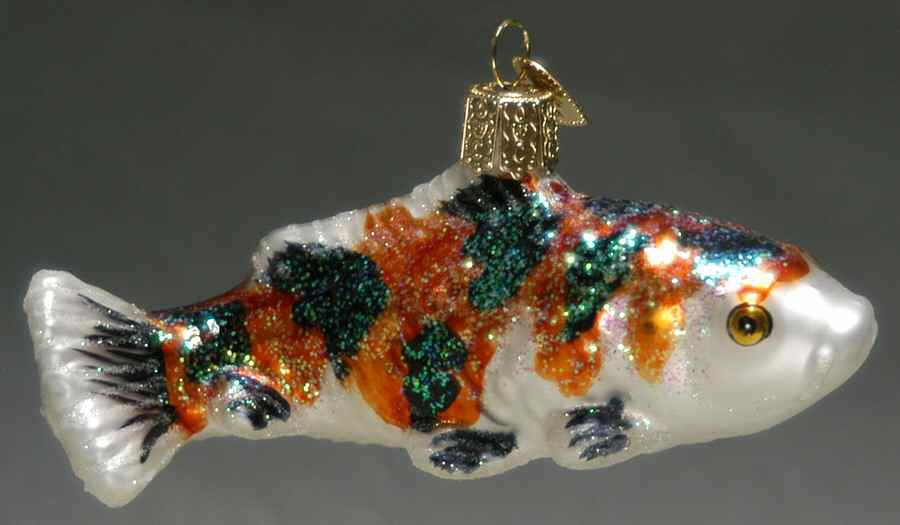 Old World Christmas Koi-Orange & Black - No Box by Old World Christmas (Newer)-1