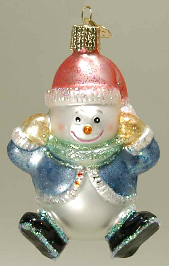 Snowmen Snowball Baby - No Box by Old World Christmas (Newer)-1