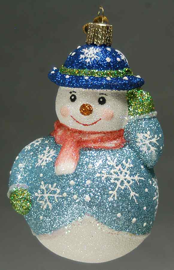 Snowmen Glistening Snowflake Snowman - No Box by Old World Christmas (Newer)-1
