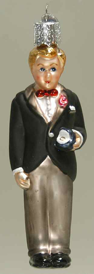Love & Wedding Groom - Blonde - No Box 47a by Old World Christmas (Newer)-1