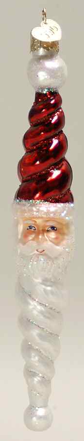 Santa and Mrs Claus Swirly Santa - No Box by Old World Christmas (Newer)-1
