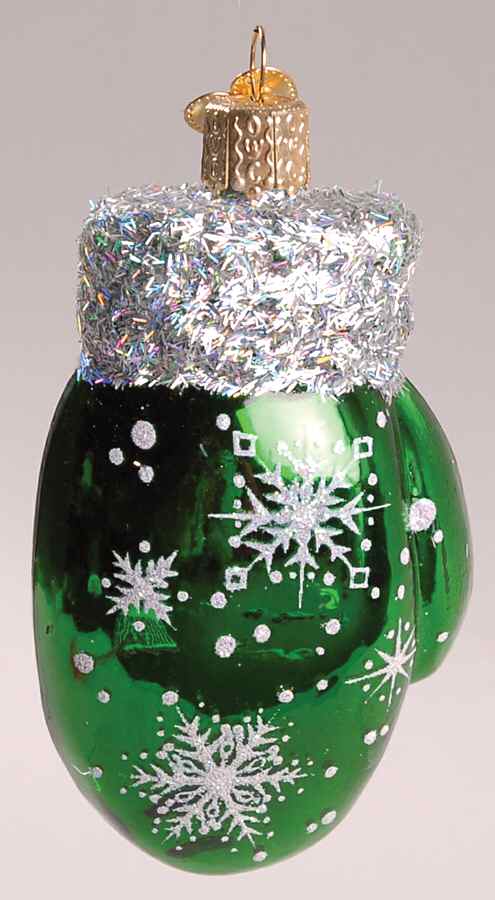 Old World Christmas Christmas Mitten-Green - Nb664, No Box by Old World Christmas (Newer)-1