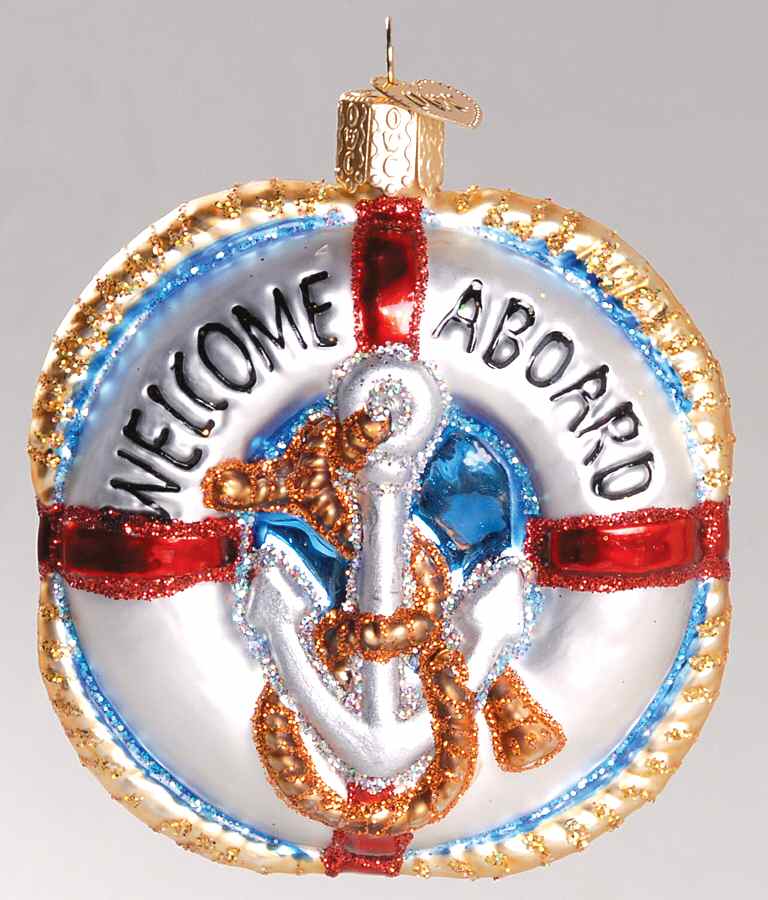 Old World Christmas Life Preserver - Nb754, No Box by Old World Christmas (Newer)-1