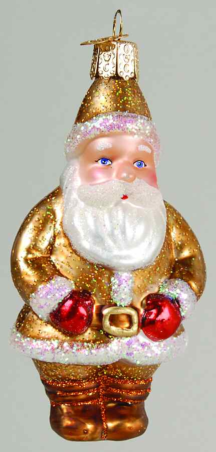 Santa and Mrs Claus Maple Sugar Santa - No Box by Old World Christmas (Newer)-1
