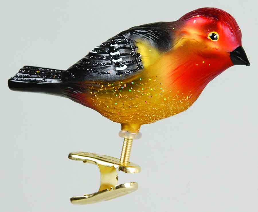 Birds - Clip-On Tanager - No Box by Old World Christmas (Newer)-1