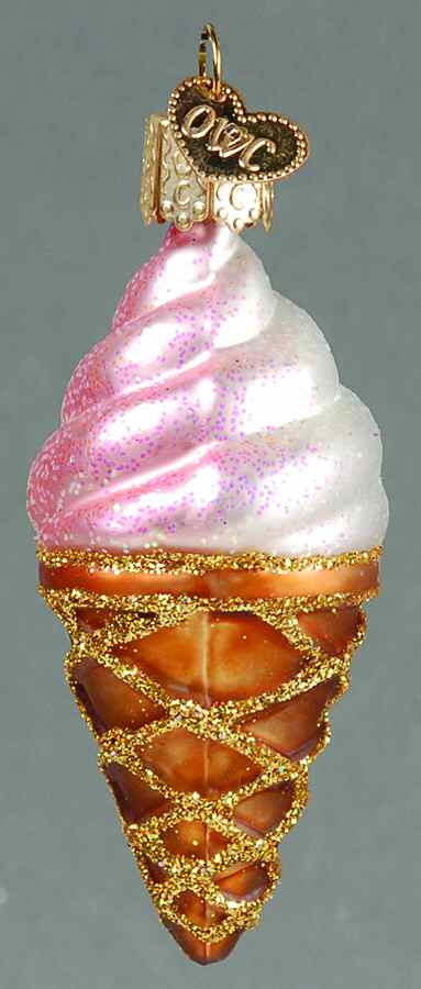 Food and Drink Small Ice Cream Cone - No Box by Old World Christmas (Newer)-1