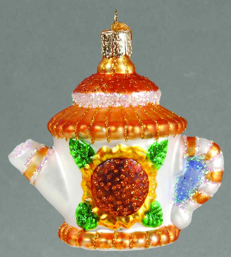Food and Drink Sunflower Teapot - No Box by Old World Christmas (Newer)-1