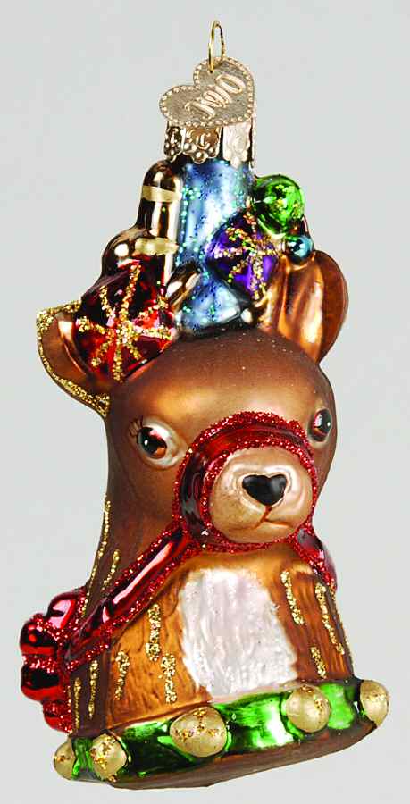 Animals Cheery Reindeer - No Box by Old World Christmas (Newer)-1