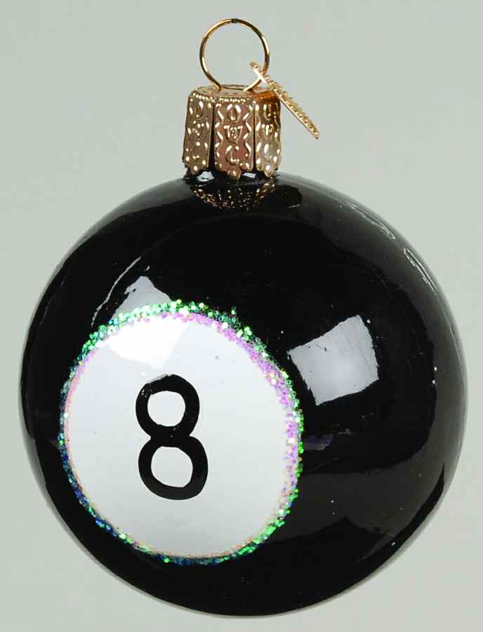 Old World Christmas Eight Ball - Nb1039, No Box by Old World Christmas (Newer)-1