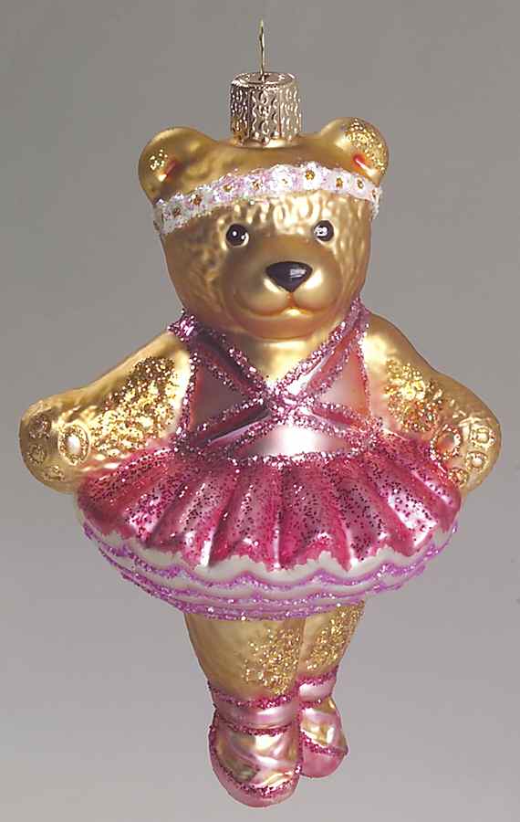 Animals Ballerina Bear - No Box by Old World Christmas (Newer)-1