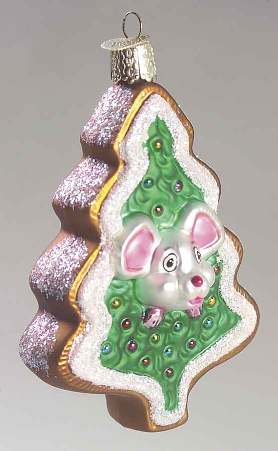 Animals Christmas Cookie Mouse - No Box by Old World Christmas (Newer)-1
