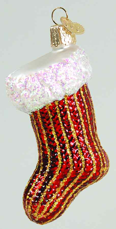 Clothing & Footwear - Fashion Stocking - Purple - No Box 40d by Old World Christmas (Newer)-1