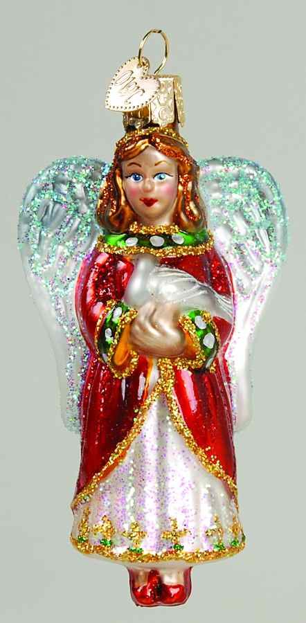 Angels Angel With Dove-Purple - No Box 49a by Old World Christmas (Newer)-1
