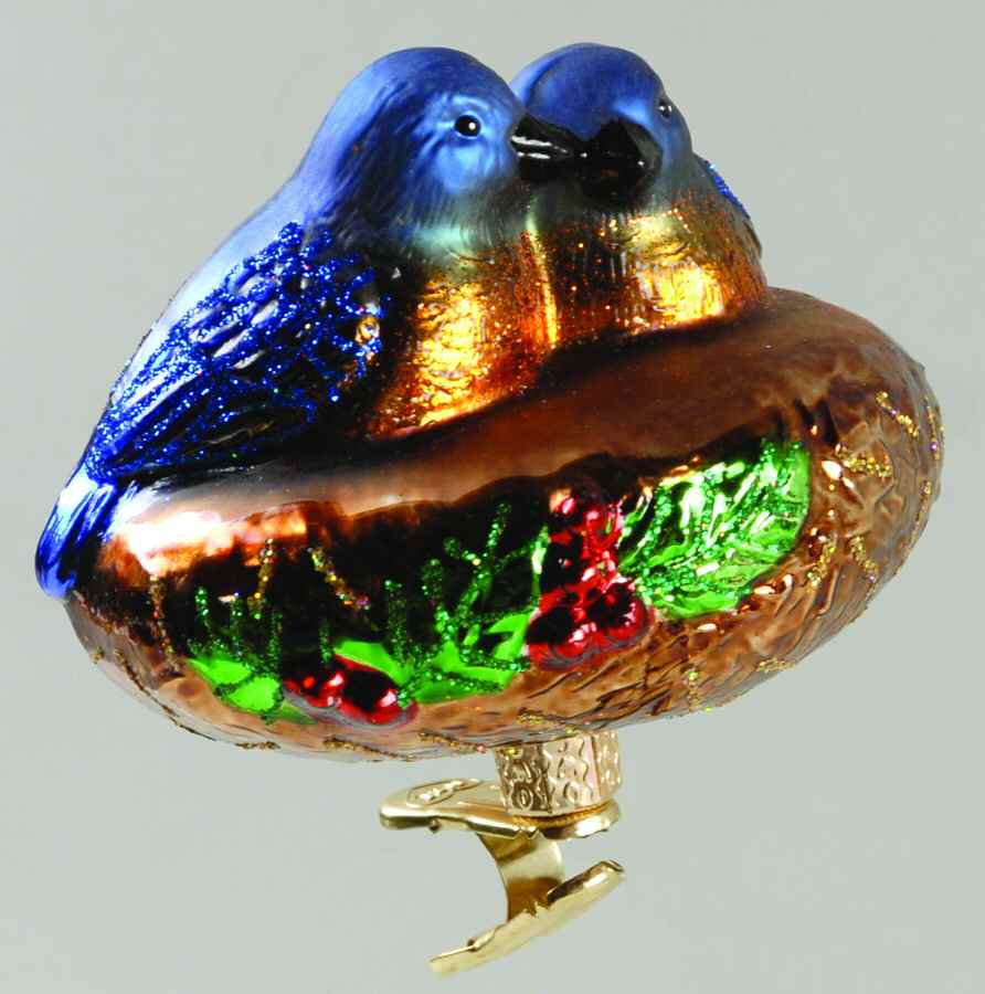 Birds - Clip-On Holiday Nest - No Box by Old World Christmas (Newer)-1