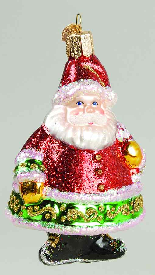 Santa and Mrs Claus Santa Elf - No Box by Old World Christmas (Newer)-1