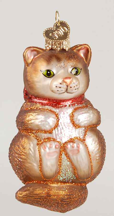 Animals Comfy Cat - No Box by Old World Christmas (Newer)-1