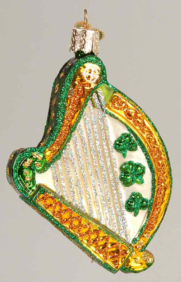 Old World Christmas Celtic Harp - Nb982, No Box by Old World Christmas (Newer)-1