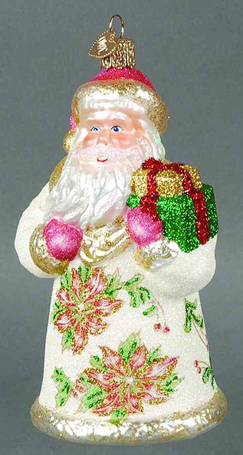 Santa and Mrs Claus Glistening Elegant Santa - No Box by Old World Christmas (Newer)-1