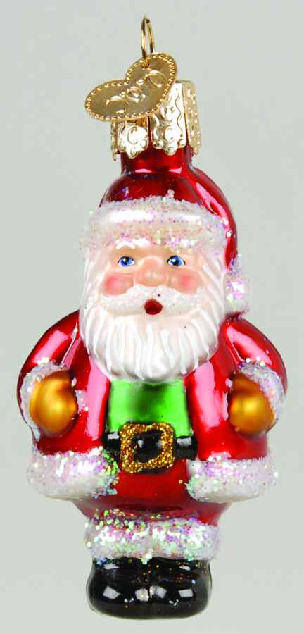 Old World Christmas Mini Santa-Standing - Nb1001, No Box by Old World Christmas (Newer)-1