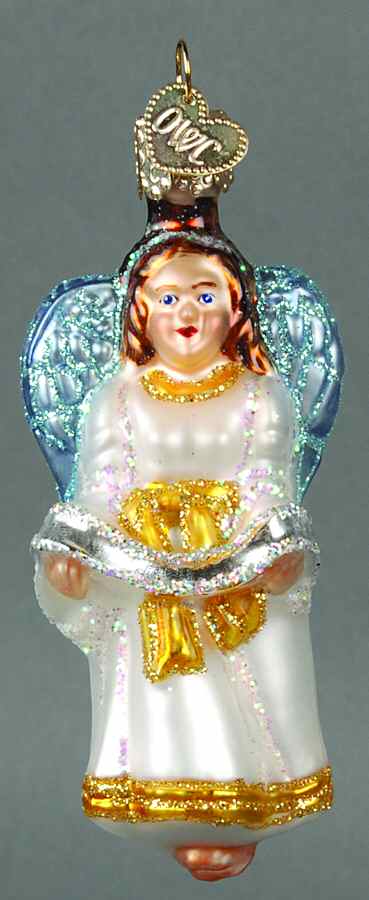 Angels Glad Tidings Angel-Brunette - No Box by Old World Christmas (Newer)-1