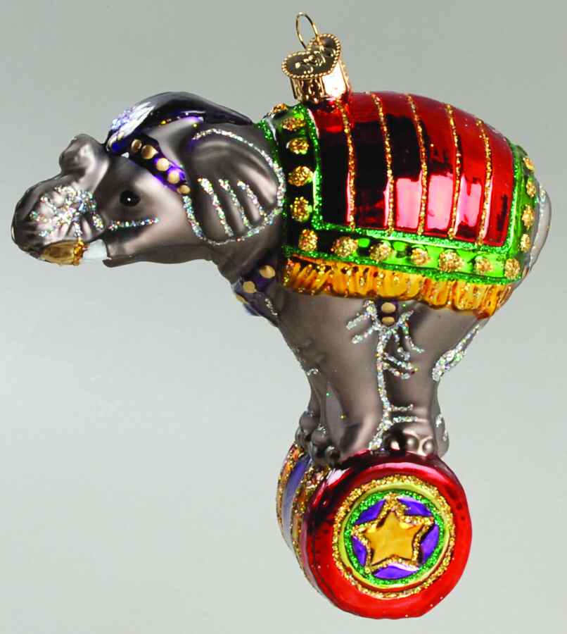Animals Circus Elephant - No Box by Old World Christmas (Newer)-1