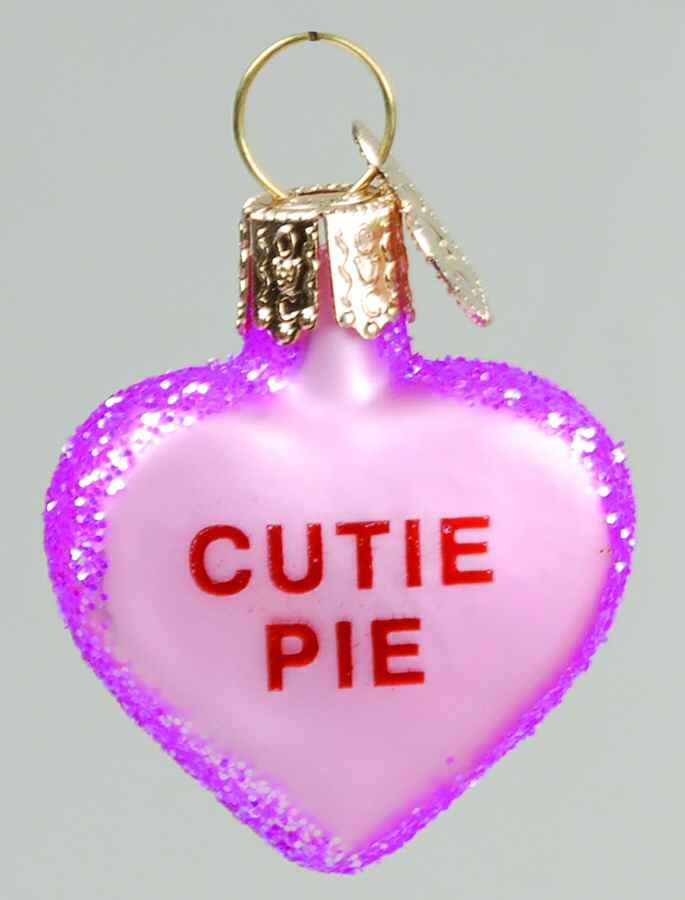 Hearts Heart-Cutie Pie - No Box by Old World Christmas (Newer)-1