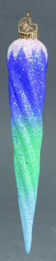 Old World Christmas Glistening Sherbet Icicle-Blue - Nb954, No Box by Old World Christmas (Newer)-1