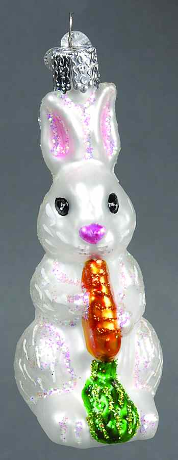Easter Hungry Bunny-White - No Box Nb41a by Old World Christmas (Newer)-1