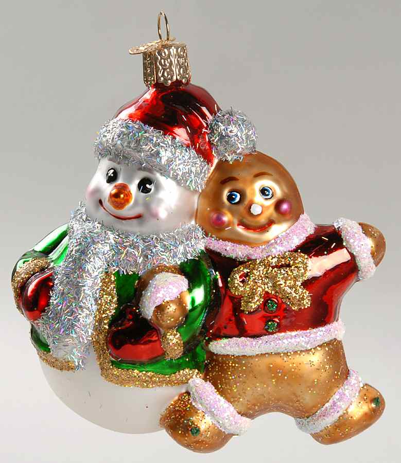 Snowmen Snowy & Spice - No Box by Old World Christmas (Newer)-1