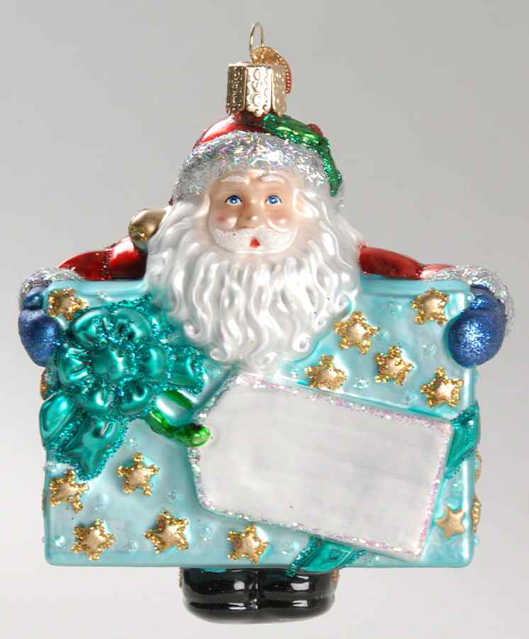 Santa and Mrs Claus Special Delivery-Blue - No Box Nb170a by Old World Christmas (Newer)-1