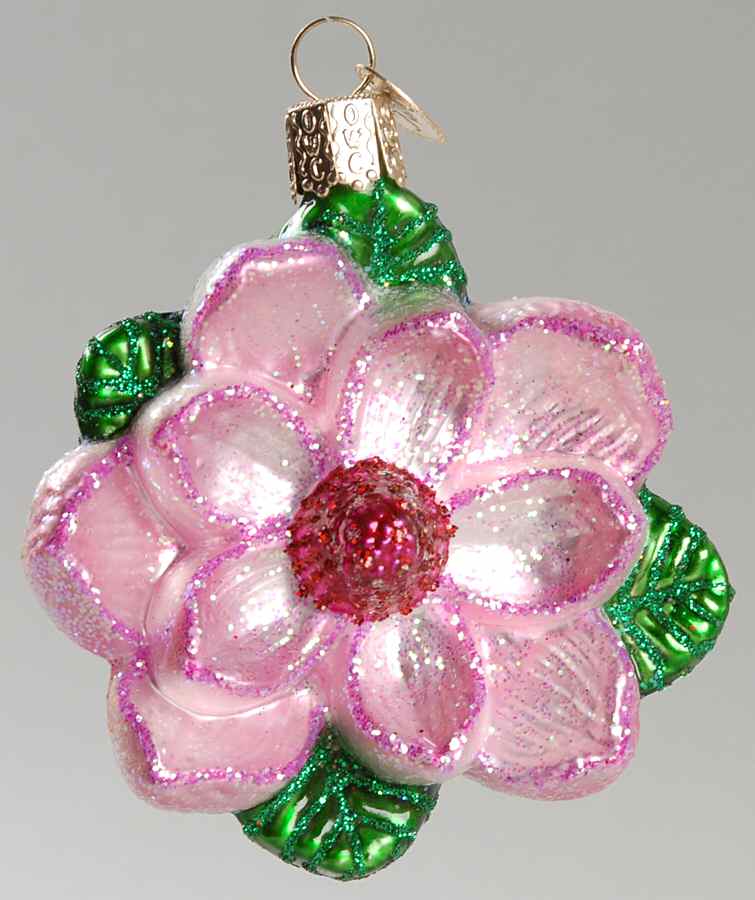 Old World Christmas Magnolia-Pink - No Box Nb1288 by Old World Christmas (Newer)-1