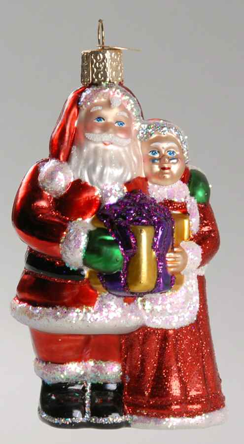 Santa and Mrs Claus Mr & Mrs Claus - No Box by Old World Christmas (Newer)-1