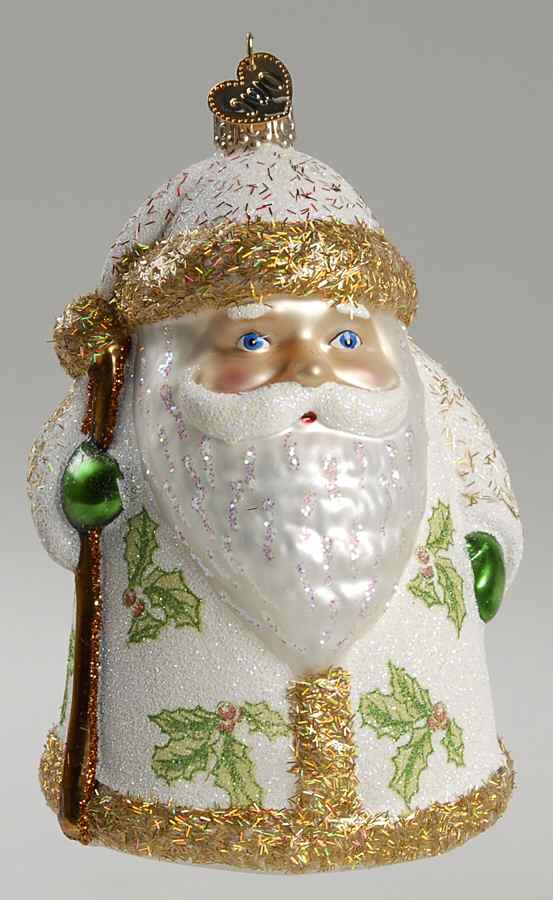 Santa and Mrs Claus Glistening Kris Kringle - No Box by Old World Christmas (Newer)-1