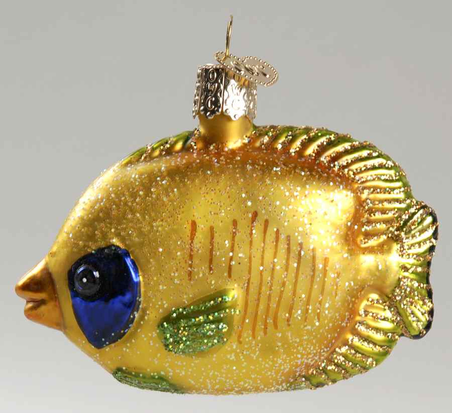 Fish and Marine Life Butterflyfish-Gold - No Box 261b by Old World Christmas (Newer)-1