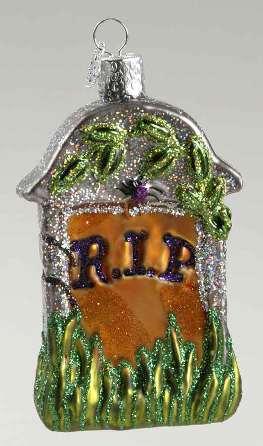 Halloween Tombstone - No Box by Old World Christmas (Newer)-1