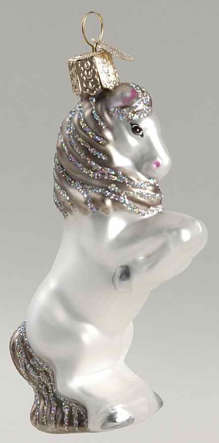 Animals Horse - Grey - No Box 67a by Old World Christmas (Newer)-1