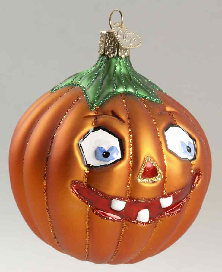 Halloween Vintage Jack O Lantern-Fat - No Box 42b by Old World Christmas (Newer)-1