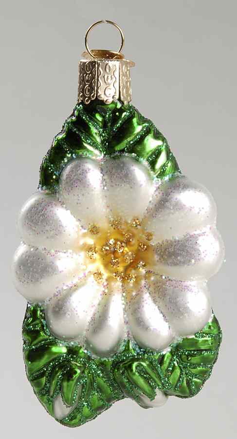 Old World Christmas Christmas Rose-White - Nb977, No Box by Old World Christmas (Newer)-1
