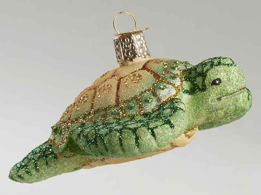 Old World Christmas Glistening Sea Turtle - No Box Nb1206 by Old World Christmas (Newer)-1