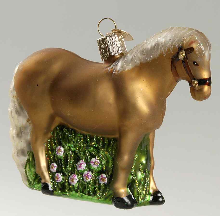 Old World Christmas Shetland Pony - No Box Nb1190 by Old World Christmas (Newer)-1