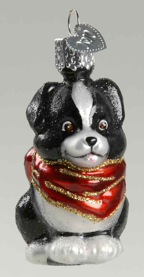 Animals Miini Puppy With Scarf - No Box by Old World Christmas (Newer)-1