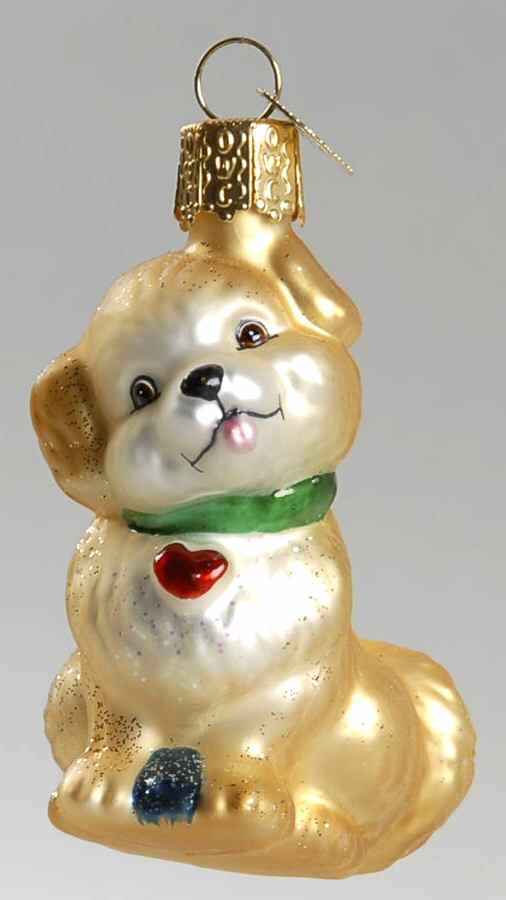 Animals Miniature Puppy - No Box by Old World Christmas (Newer)-1