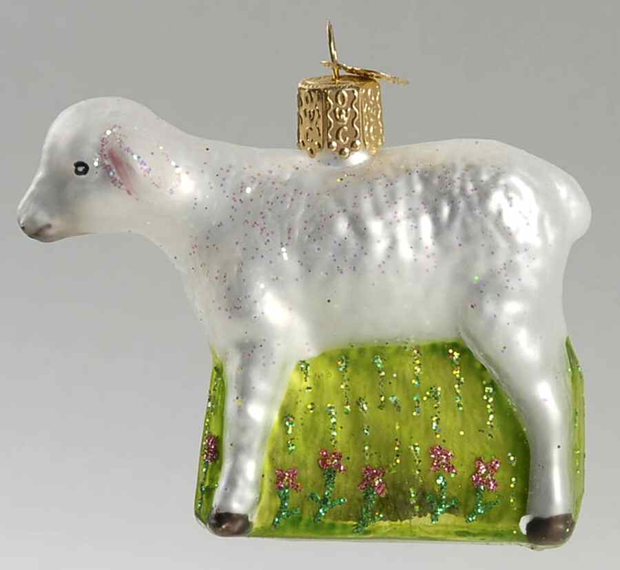 Animals Springtime Lamb - No Box by Old World Christmas (Newer)-1