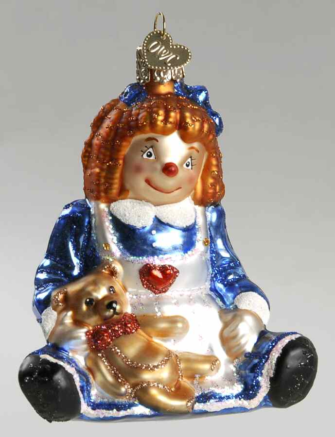 Old World Christmas Dolly - Raggedy  - No Box Nb1485 by Old World Christmas (Newer)-1