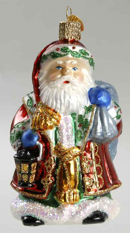Santa and Mrs Claus Old-Time Santa - No Box by Old World Christmas (Newer)-1