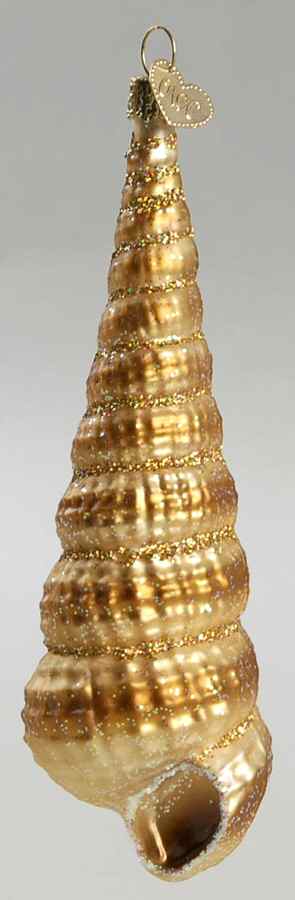 Fish and Marine Life Mitchell's Wentletrap Shell - No Box by Old World Christmas (Newer)-1