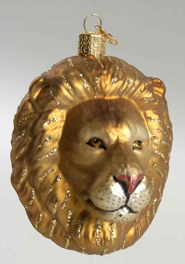 Animals Lion Head - No Box by Old World Christmas (Newer)-1